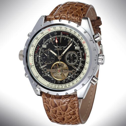 Alloy Case Mineral Glass Mens Wrist Watch