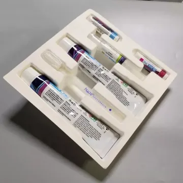 Biodegradable bagasse fiber molded packaging pulp tray