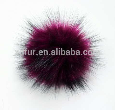 Imitation raton laveur boule de fourrure 13cm vêtements chaussures coloré pompon en peluche