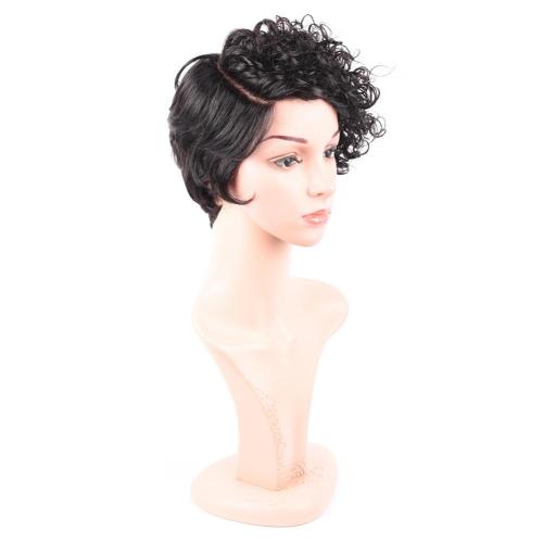 SHORT CURLY NATURAL HAIR LACE WIG