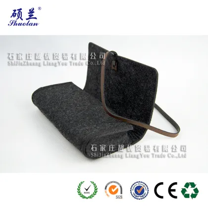 Charcoal color felt pencil bag