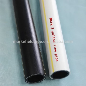 Butt welding pe-al-pe pipe with 3 yellow lines