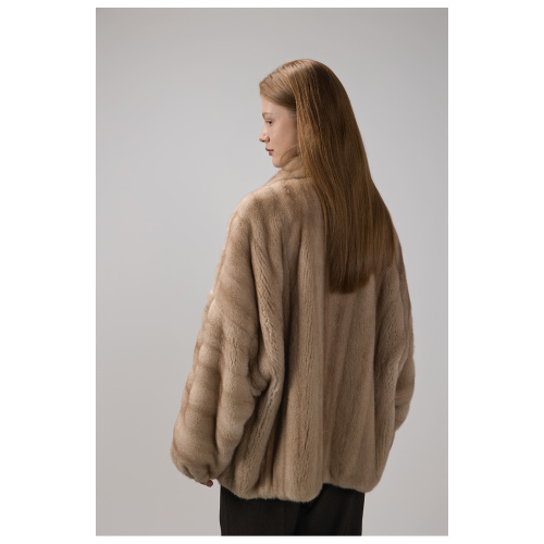 KC Fur Crown Level Short Horizontal Fashion Young Men's Fur fur Mink Jacket