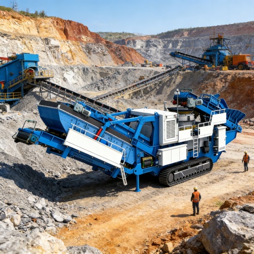 ट्रैक किया गया मोबाइल कोन क्रशिंग स्टेशन 150-430टीपीएच