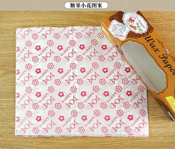 Printing wax packagign paper