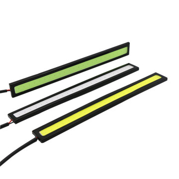 مصباح تشغيل أبيض ضئيل للغاية LED أبيض للسيارات - مضاد للماء 12V DRL FOG Strip Light Light