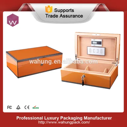 Luxury Cigar Box Crafts /Wood Empty Cohiba Cigar Humidifier Box