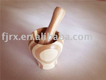 Bamboo garlic mortar, bambob garlic bowl