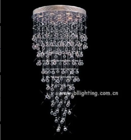 Cylindrical suspension quality crystal lamp pendant lighting