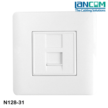 Lancom Over 5 Years Experience Factory wholesale Network Face Plate with single/dual/four port