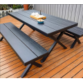 Durable Carbon Steel Outdoor Bench