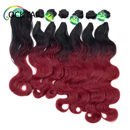 imported fiber wholesale price body wave darling synthetic hair weaving, darling soft full head synthetic hair extensions