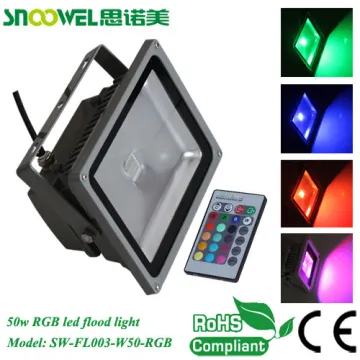 50w Rgb Color Changing Led Flood Lights With Remote Control 