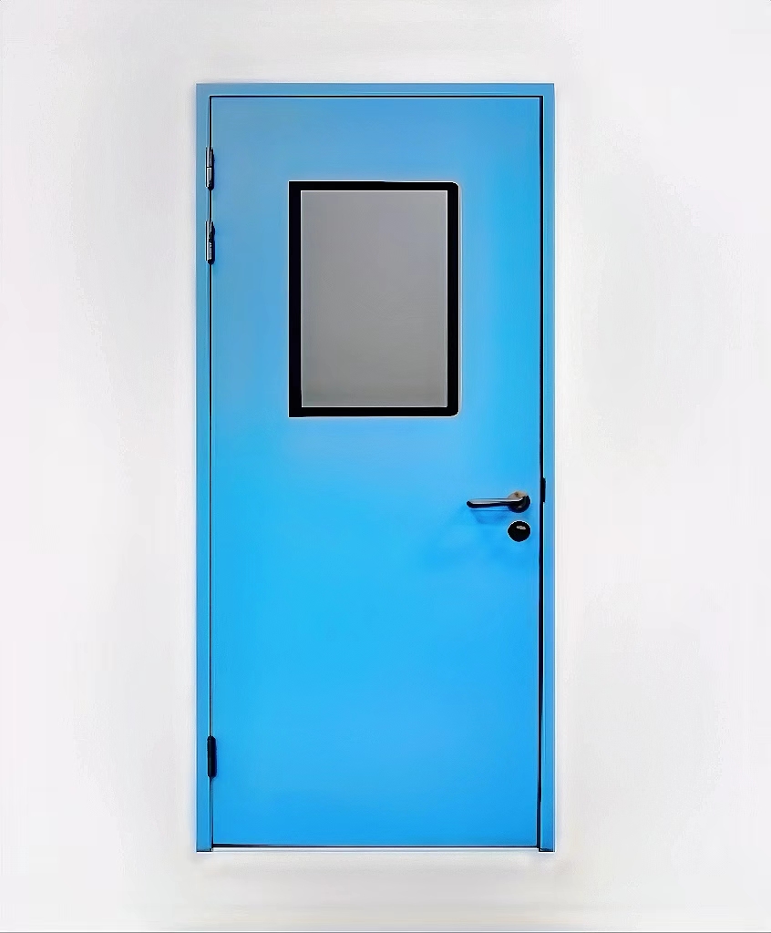 Laboratory aluminum airtight clean door single door