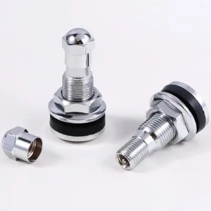 Hex Bolt-in Tubeless Tire Valve Stems Caps with Dust Covers for Cars