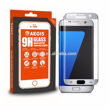 High Transparency Full Cover 9h 3d Curved for S7 edge Tempered Glass Screen Protector