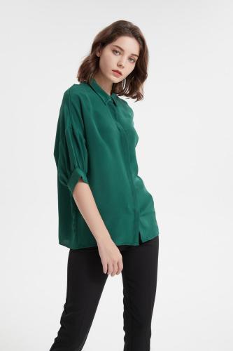 Blusa de seda de alta qualidade