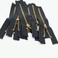 Apparel accessories 10inch brass zippers for sale