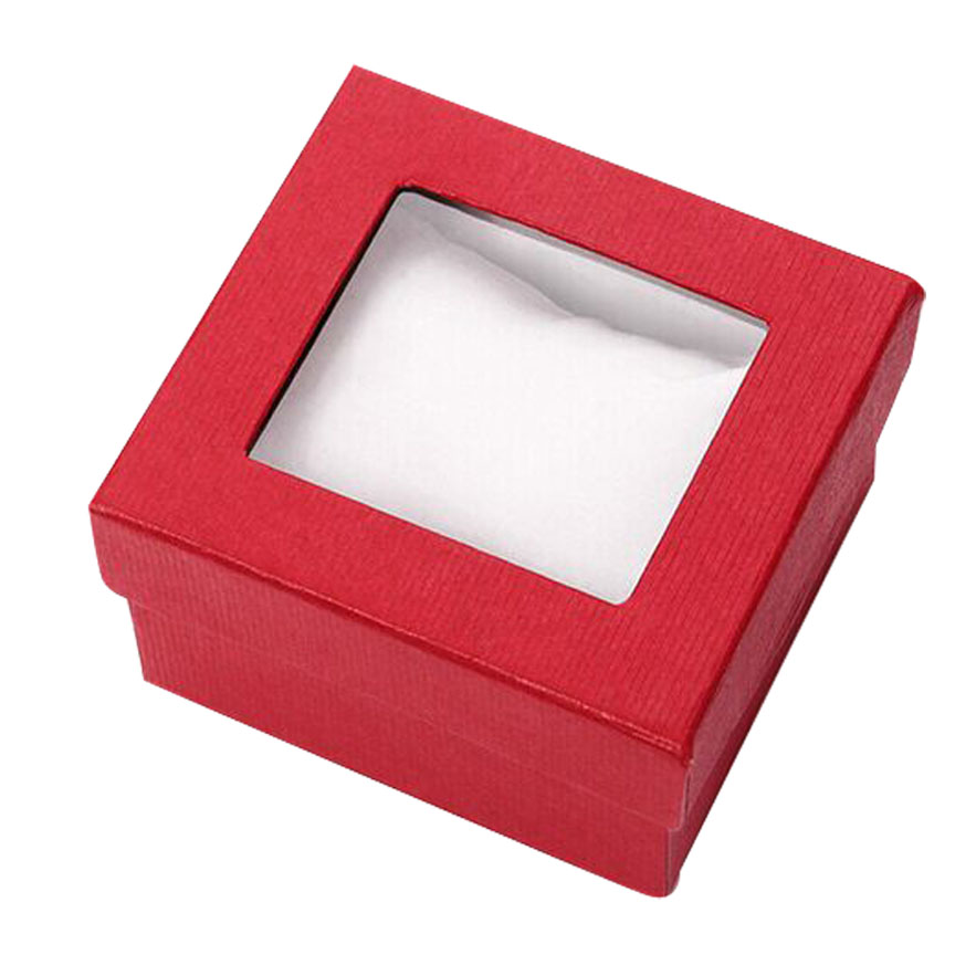 Luxury retail watch box with window