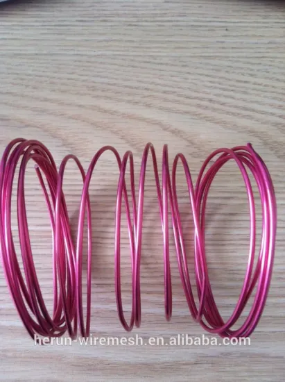 HR Deco red color 14GA anodized aluminum wire in Craft