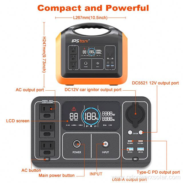 Solar Generator Portable Station Generator Lithium Power