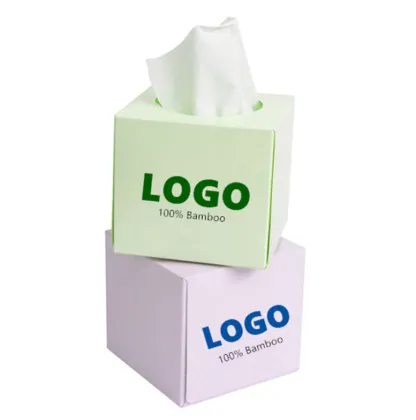 Bamboo Fiber Tissue Paper Cube Box Facial Tissue