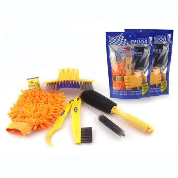 Bike Premium Cleaning Brush Kit with Durable Nylon Bristles and Ergonomic Rubber Handles