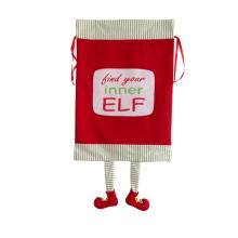 Christmas sack with 3D magic elf pattern