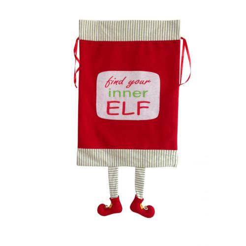 Sac de Noël avec motif elfe magique 3D