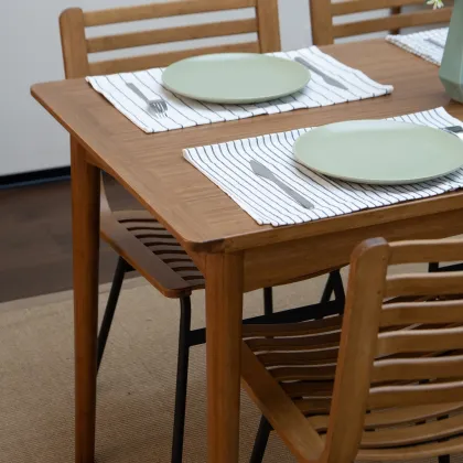 Simple Style Bamboo Material Dining Table