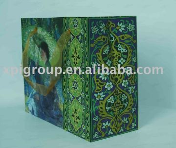 recyclable paper bag offset printing and lamination good for clothes shoes packing, shopping, storing or promotion