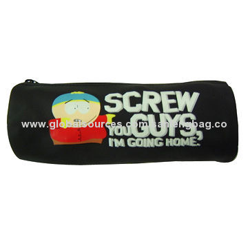 Pencil Case, Made of Canvas, Customized Sizes, Colors and Designs Accepted