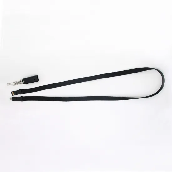Creative 3 in 1 Polyester Lanyard USB Charging Cable for Micro USB,iPhone and Type C Mobile phone accessories