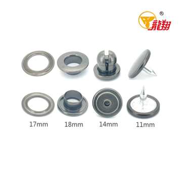 18# Prismatic Brass Snap Fastener Set
