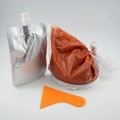 Epóxi de piso de garagem laranja