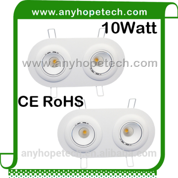 High brightness super white color indoor 10W downlight COB