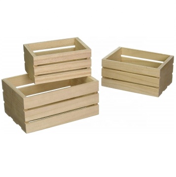 Wood Craft Crate Caddy Set (3/Pack)
