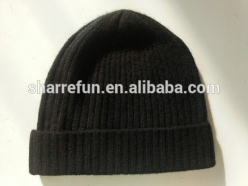 2016 winter wear 91 colors 7gg ribbed men's 100% cashmere beanie hats
