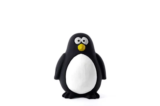 Squeaky Penguin Latex Dog Toy
