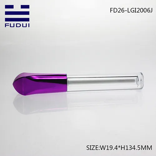 Year Shiny Plastic Lip Gloss Tube With Transparent