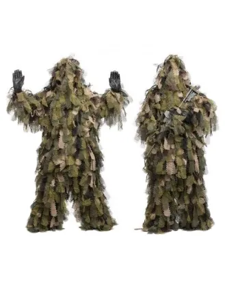 3D Ghillie Suit Oak Leaf 3PC Woodland