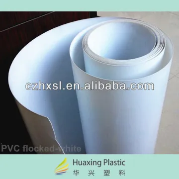 pvc plastic flocked velvet sheet rolls
