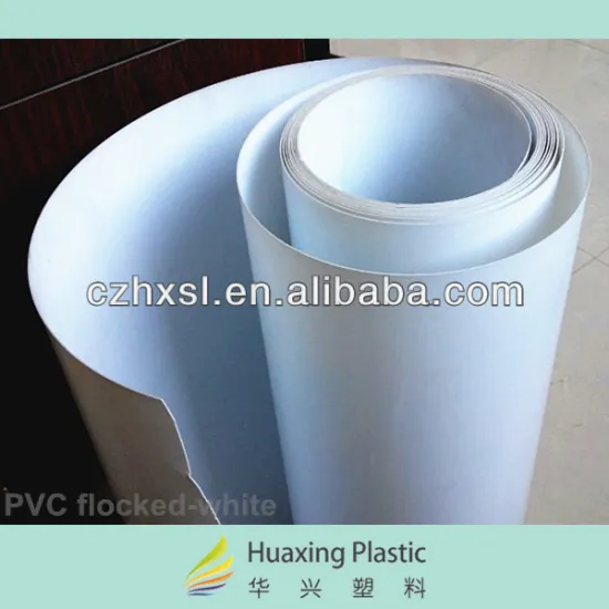 pvc plastic flocked velvet sheet rolls