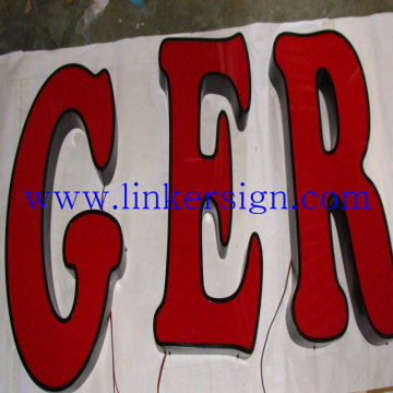 waterproof frontlit led letters