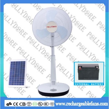 News,Products For 2013 Solar Stand Fan with LED Light,rechargeable standing fan, pld-2