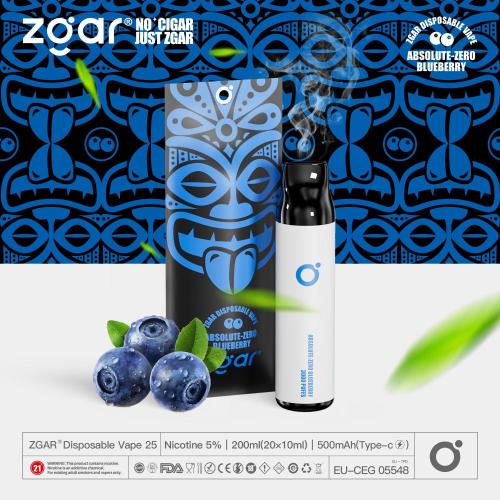 Zgar vape descartável 10ml e-liquid