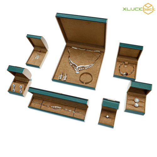 Custom Arch Leather Display Bracelets Blue Necklace Boxes