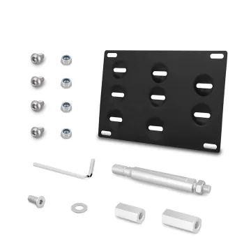 Universal Front Bumper Tow Hook, License Plate Mount Bracket Holder for Toyota GT86, Subaru BRZ, Scion FR-S and 2015-on WRX STI