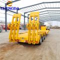 3Axles Lowbed Trailer for Equipment Transport