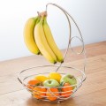 Metal Fruit Basket Fruit Basket Bowl Stand With Banana Hanger Factory